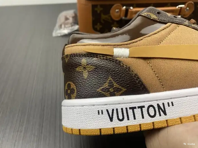 Rep TBK x Jordan OW Off-Louis 1 LOW Air AJ1 0504